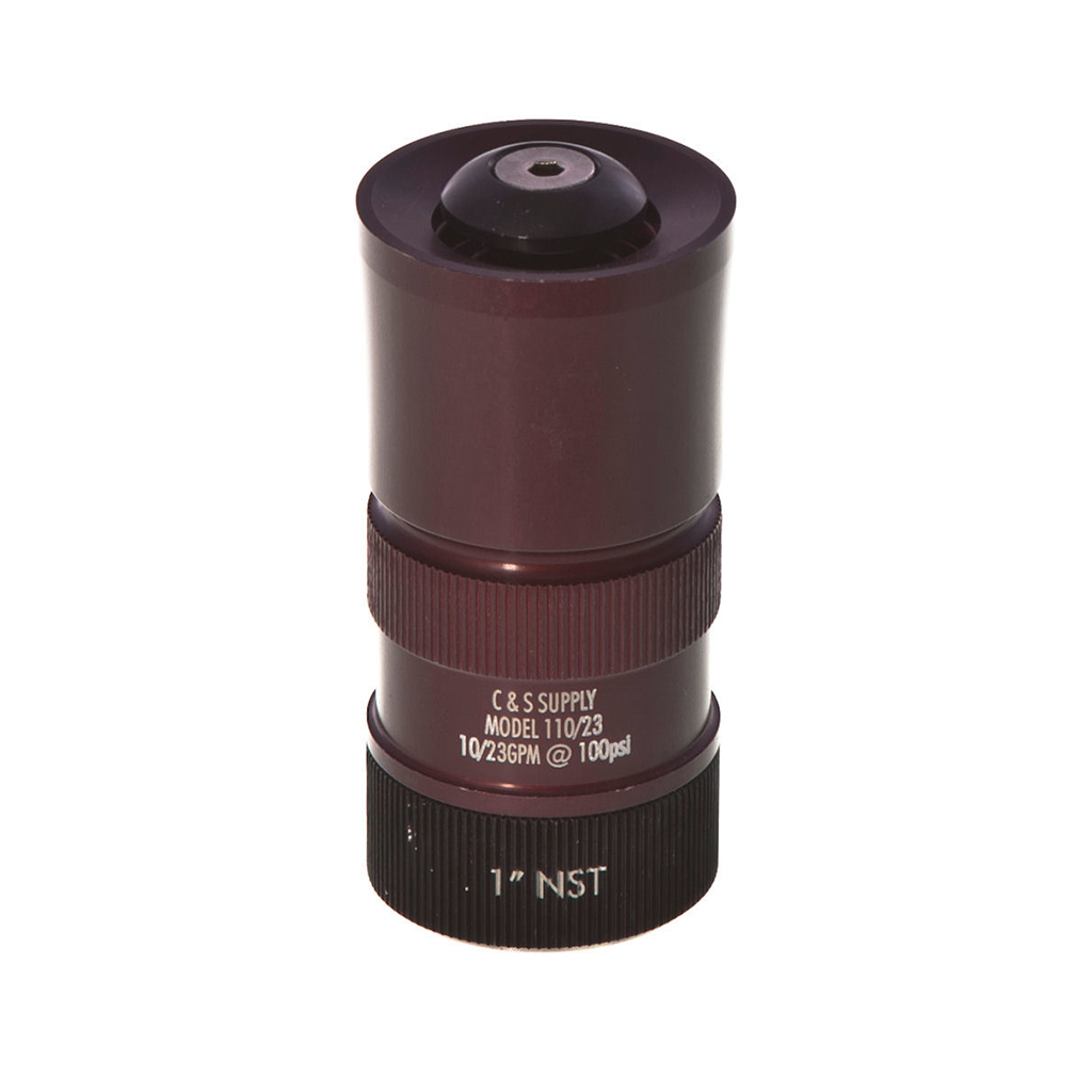 10 TO 23 GPM 1" DUAL RANGE BUMPERLESS NOZZLE